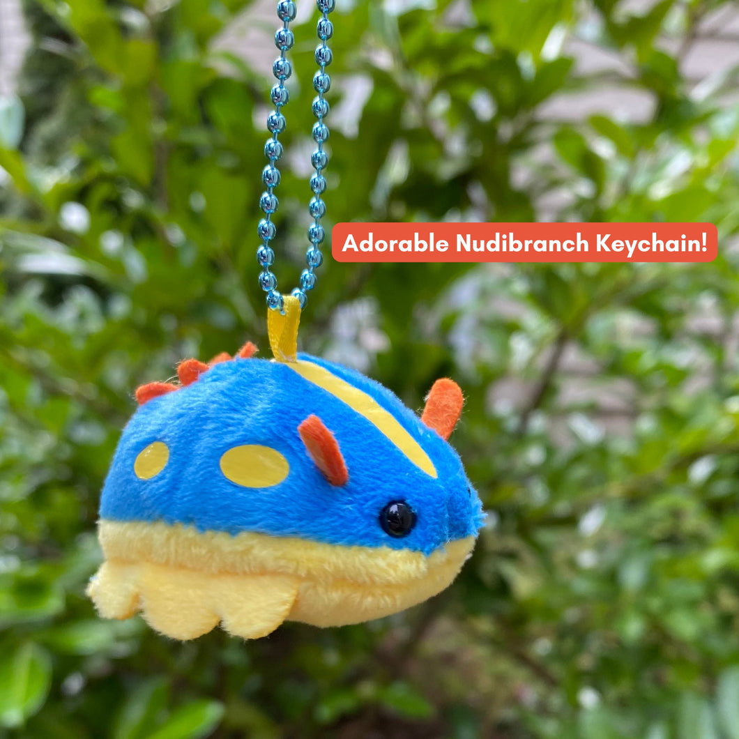 Nudibranch Plushie Keychain