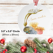 Load image into Gallery viewer, I LOVE NUDIS™ Watercolor Ocean Creatures Metal Ornament
