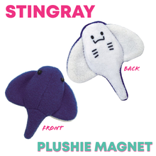 Load image into Gallery viewer, Stingray Ocean Creature Plushie Magnets
