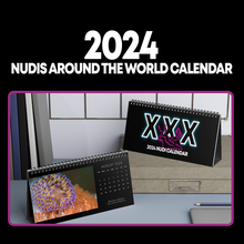 Load image into Gallery viewer, XXX WORLD NUDI CALENDAR - 2024 Nudibranchs from Around the World 12 Month Table/Desk Calendar
