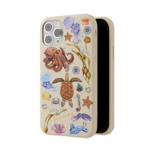 画像をギャラリービューアに読み込む, I LOVE NUDIS™ Watercolor Ocean Creatures Biodegradable Phone Case
