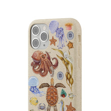Load image into Gallery viewer, I LOVE NUDIS™ Watercolor Ocean Creatures Biodegradable Phone Case
