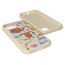 Load image into Gallery viewer, I LOVE NUDIS™ Watercolor Ocean Creatures Biodegradable Phone Case
