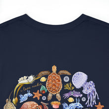 Load image into Gallery viewer, I LOVE NUDIS™ Watercolor Ocean Creatures 100% Cotton Tee
