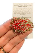 Load image into Gallery viewer, Hopkins&#39; Rose (Okenia rosacea) Nudibranch Print &amp; Pin Bundle
