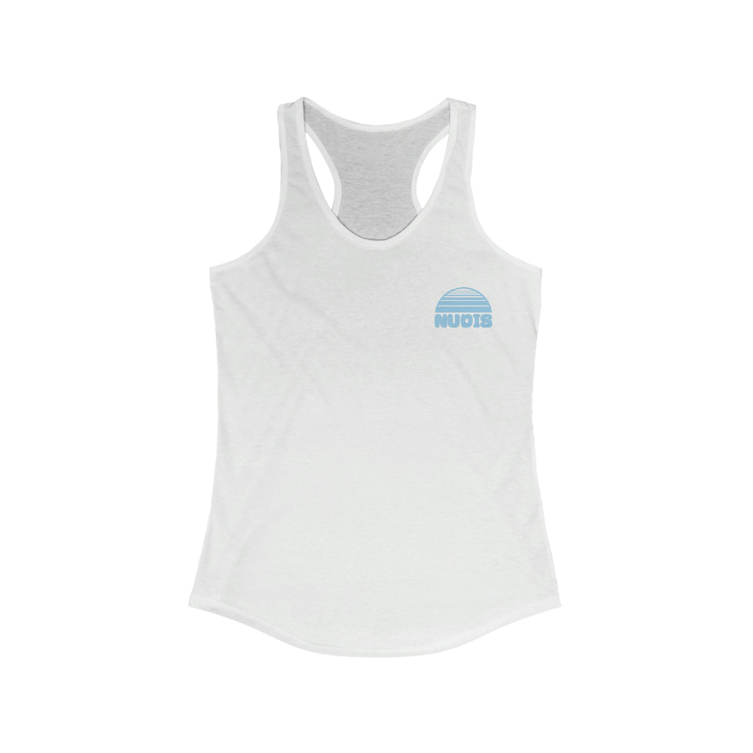I LOVE NUDIS™ Limited Edition 70s Summer Vibe Women's Ideal Racerback Tank
