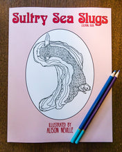 Load image into Gallery viewer, Sultry Sea Slugs Coloring Book Cover
