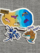 Load image into Gallery viewer, Nudibranch Pun Stickers
