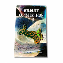 Load image into Gallery viewer, Nembrotha Nudibranch Conservation Pin Front View
