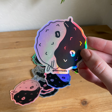 Load image into Gallery viewer, IYKYK ILOVENUDIS Nudibranch Holographic Stickers close up
