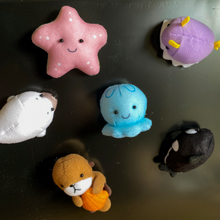 Load image into Gallery viewer, Nudibranch and Ocean Creature Plushie Magnets
