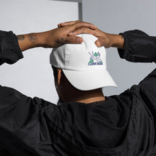 Load image into Gallery viewer, I LOVE NUDIS™ White Dad Hat backwards on Model
