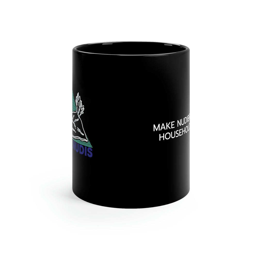 I LOVE NUDIS™ Nudibranch Ceramic Mug Black